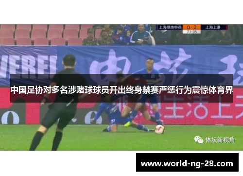 中国足协对多名涉赌球球员开出终身禁赛严惩行为震惊体育界